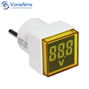 Khối lượng nhỏ lỗi thấp vuông & Vòng thiết kế Plug-in kỹ thuật số vôn kế AC24-500V ổ cắm dựa trên Điện áp mét - Product Image 3