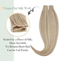 Extensions de cheveux humains vierges russes bruts à double trame, vente en gros d'usine