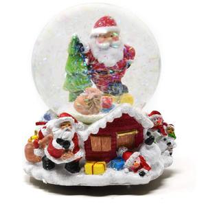 Boule de cristal personnalisable ornement de château de sapin de Noël meilleurs amis/couples amoureux fait à la main résine écologique cadeau unique pour - Product Image 2