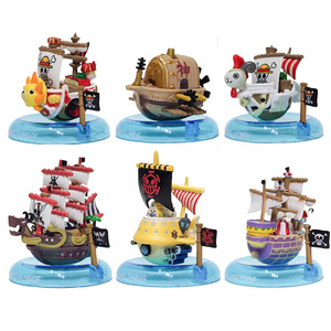 Ensemble de 6 figurines en PVC d'anime Thousand <span class=keywords><strong>Sunny</strong></span> Going Merry, navire pirate, rover marin, boîte à surprises - Product Image 1