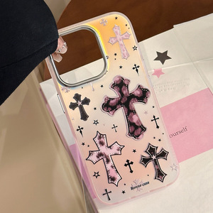 Custodia per Telefono di Lusso con Croce Dorata <span class=keywords><strong>Rosa</strong></span> per <span class=keywords><strong>iPhone</strong></span> 17 Pro Max, Cover in TPU alla Moda per Ragazze, per <span class=keywords><strong>iPhone</strong></span> 16 15 14 <span class=keywords><strong>13</strong></span> 12 11 - Product Image 3