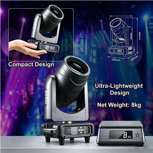 Mini Cabeza Móvil Sharpy de 295W 14R con Doble Prisma, Luz de Haz y Spot DMX para DJ, Discoteca, <span class=keywords><strong>Club</strong></span>, Bar, KTV, Fiesta, Espectáculo de Luces DMX - Product Image 3