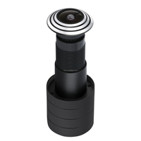 Caméra IP de sécurité 1080P Wifi, trou d'oeil de porte, objectif FishEye grand Angle 1.66mm judas CCTV réseau Audio klaxon P2P Tuya