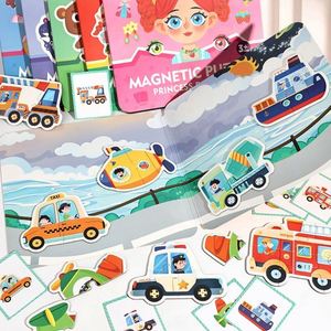 Magnetic Face Toy Creative <b>Puzzle</b> Kit Portable <b>Box</b> Faces Dress up Magnet <b>Puzzles</b> Game With Flashcards - Product Image 3