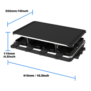 Plancha Teppanyaki Coreana Al Por Mayor Parrilla Eléctrica para BBQ con Sartenes Antiadherentes para Filete, Alitas de Pollo y Asados - Product Image 3