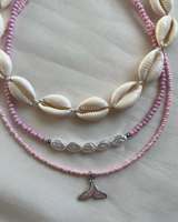 Mode minimaliste vente chaude nouveau produit océan Style pendentif collier de perles de rocaille pour les femmes bijoux