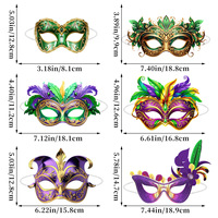 Masker grosir dan pesanan khusus untuk pesta bertema Karnaval Brasil, pesta topeng, dan cosplay