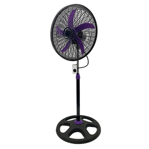 Ventilador de Pedestal de 18 Pulgadas con Rejilla, 5 <span class=keywords><strong>Aspas</strong></span>, 3 Velocidades, Potente Ventilador de Pie para Hogar y Oficina - Product Image 3