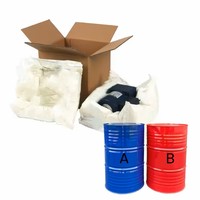 Mélange de polyuréthane bicomposant (polyol et isocyanate) en fût en acier de 55 gallons pour l'emballage et l'expédition