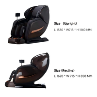 Fauteuil de massage à commande par application, corps entier, zéro gravité, 4D, rail SL, chauffage, airbag, inclinable