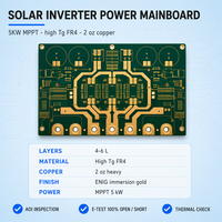 Carte mère d'onduleur solaire (PCB nu) - Service de fabrication et de test sur mesure de cartes de contrôle d'onduleurs photovoltaïques