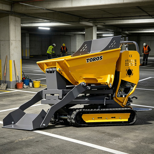 Mini-dumper certifié CE pour les chantiers de construction étroits sur le marché européen, TOROS, petit dumper sur chenilles - Product Image 2