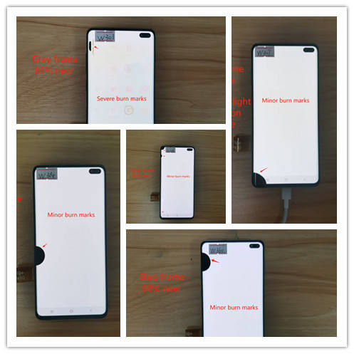 สีแดง -- รอยไหม้เล็กน้อยที่มีจุด