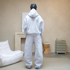 Ensemble de survêtement pour homme de haute qualité 450Gsm 500Gsm 600Gsm, style streetwear, ensemble de sweat à capuche pour homme, survêtement de sport décontracté pour homme, style US London - Product Image 4