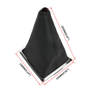 Funda protectora para palanca de cambios de coche, protección para transmisión manual estilo cuero negro para Ford Focus 05-12 - Product Image 2