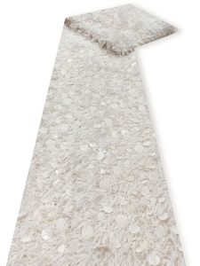Nuevo Diseño de Tela de Encaje con Plumas y Lentejuelas Grandes, Tela de Terciopelo con Lentejuelas Bordadas para Vestidos de <span class=keywords><strong>Mujer</strong></span> y Abrigos de Invierno - Product Image 2
