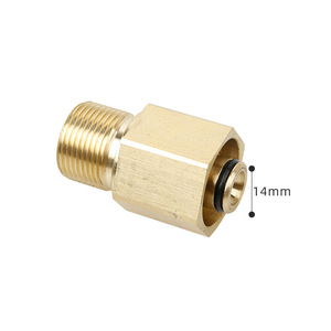 Adaptador de manguera de latón para limpiador de alta presión M22 14 con rosca inversa para limpieza con agua fría y desengrasado Kärcher - Product Image 2