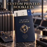 Couverture de passeport en cuir personnalisée pour événement de mariage, impression à chaud dorée pour décoration sur le thème du voyage