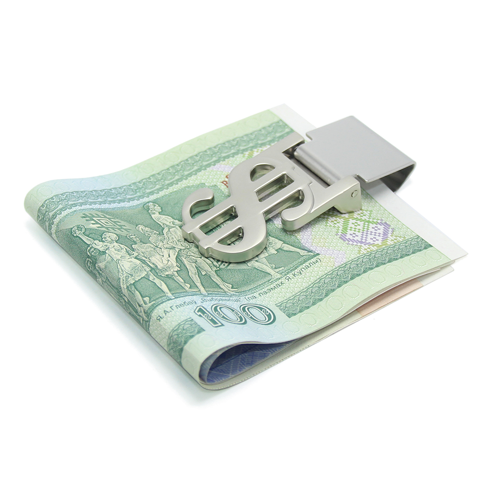 5 Pcs Stainless Steel Money Clip With Dollar Sign – Credit Card Holder & Cash Clip, Slim Metal Wallet Alternative