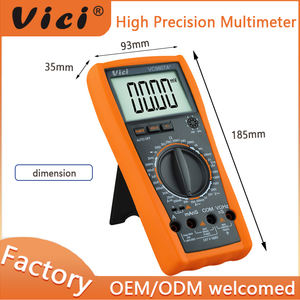 VC9807A มัลติมิเตอร์แบบดิจิตอล1/2หลัก1000V 20A 20mOhm 200uF 200 HZ เครื่องทดสอบตัวนำ100nS - Product Image 3