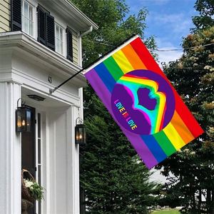 ธงสีรุ้ง LGBTQ+ ขนาด 3x5 ฟุต ผลิตจากโพลีเอสเตอร์ 100% สำหรับขายส่ง เหมาะสำหรับเลสเบี้ยน ฮอมเซ็กชวล ไบเซ็กชวล แพนเซ็กชวล ทรานส์เจนเดอร์ และแสดงความภาคภูมิใจของกลุ่ม LGBT - Product Image 6