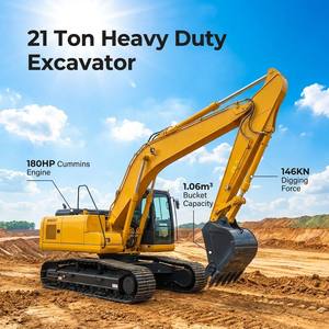 Excavatrice sur chenilles compacte de 22 tonnes pour les infrastructures, prix de gros - Product Image 1