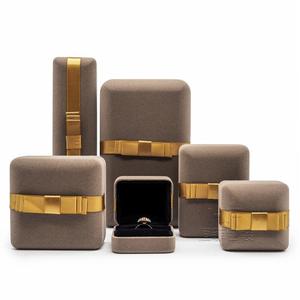 <b>Bow</b> Ring Holder Velvet Jewelry Necklace Bracelet Bangle Packing Box Jewelry Holder Jewelry <b>Gift</b> Packing Box Set Necklace Box - Product Image 6