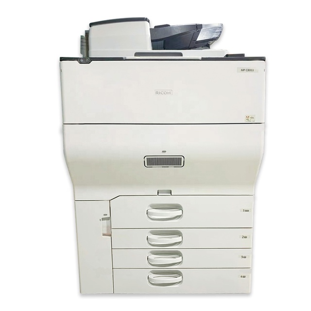 Second Hand A3 Printer Machine Printing Paper Ricoh Color Laser Photocopy Machines for Ricoh 8003 MPC Refurbished Printer