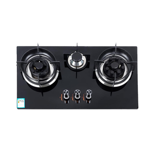 ALK <span class=keywords><strong>Happy</strong></span> <span class=keywords><strong>Home</strong></span> 3バーナーテーブルガスコンロ内蔵スマート強化ガラスガスストーブ家庭用 - Product Image 3