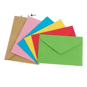High Quality Candy Color Envelope Custom Size Greeting Card Bubble Medicine 10cm Envelope Custom Paper Greeting Card Envelopes