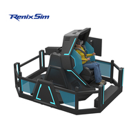 Renixsim Arcade Center VR 720 Simulador Moneda Operar Montaña rusa Simulador de cine Inmersivo 720 Simulador de vuelo en movimiento