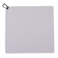 Serviette de nettoyage pour accessoires de golf en tissu gaufré personnalisé amusant absorbant la transpiration avec clip pour sac de golf - Léger, respirant, personnalisé
