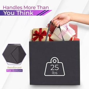 Paper Gift <b>Bags</b> with Ribbed Cotton Handles Shopping in Bulk Wedding Birthday Party Favor <b>Bags</b> Exquisite Gift Wrapping Paper <b>Bag</b> - Product Image 4
