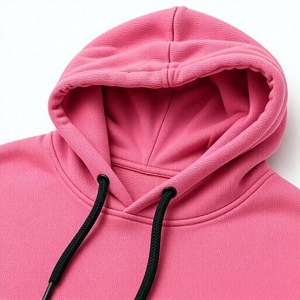 Sweat-shirt rose à capuche unisexe avec imprimé loup de dessin animé, design effet gouttelettes, poche avant, décontracté, pour l'automne, coupe classique - Product Image 4