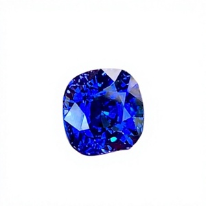 Saphir bleu royal naturel certifié, taille coussin, pierre précieuse non montée du Rajasthan pour la fabrication de bijoux - Product Image 1