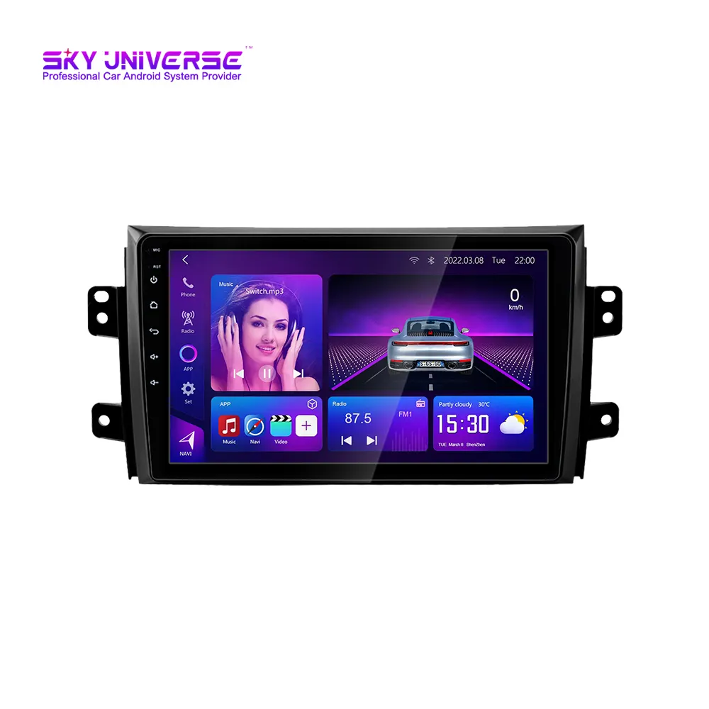 9 inch Android 11 Car Stereo radio GPS Navigation System with WIFI support Digital TV DSP Carplay for Suzuki SX4 2006-2012