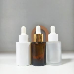 30ml Essential Oil Glass Dropper <b>Bottle</b> <b>Empty</b> Skin Care Serum Cosmetic Glass Dropper <b>Bottle</b> with Cap - Product Image 1
