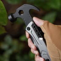 Clé à molette 16 en 1 Multitool Hammer Survival Multi Tools Pliers avec gaine en nylon pour le camping en plein air