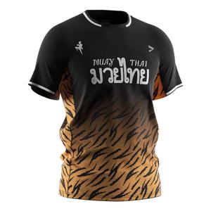 เสื้อยืดมวยไทยแบบครอป น้ำหนักเบา พิมพ์ลายแบบซับลิเมชั่น สำหรับผู้ชาย ฝึกซ้อม - Product Image 3