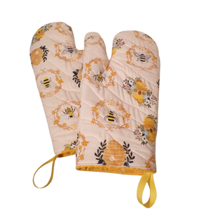 Manoplas de horno estampadas de algodón de Chef de alta calidad, guantes resistentes al calor más vendidos para parrilla y utensilios para hornear, suministro directo de fábrica - Product Image 1