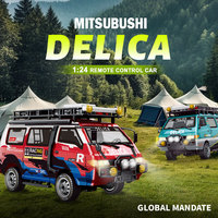 Clásicos DELICA 1/24 modelo a escala Old School vehículos todoterreno RC juguetes con iluminación y Control de velocidad 2/4WD Mini coches 2025 nuevos regalos