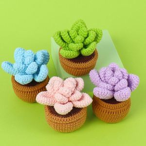 Flores Tejidas a Mano con Hilo de Lana, Plantas Suculentas, para Bodas, Proyectos DIY, Flores Artificiales Tejidas a Mano, Regalos - Product Image 1