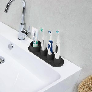 Soporte para Cepillo de Dientes Eléctrico YDS, Soporte de Silicona para Cepillos de Dientes con Mango Grande, Organizador de Cepillos de Dientes para Encimera con 4 Ranuras, Almacenamiento de Cables - Product Image 3