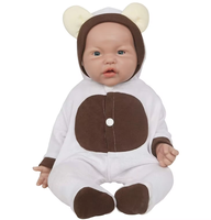 18 "Full Body Platinum Silicone Reborn Doll Hand Rooted Hair Realistic Nurturing Experience