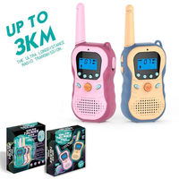 Talkie-walkie interactif pour enfants de haute qualité, avec changement de voix intelligent, portée de 3 km, sans fil