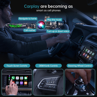 L'adaptateur CarPlay sans fil Fuallwin en aluminium trempé convertit le jeu de voiture filaire d'usine en Apple Installation facile