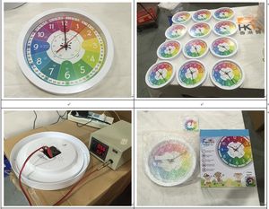 BEST SELLER 12 pollici divertimento bambino tempo di dire per bambini silenzioso camera dei bambini insegnamento educativo apprendimento orologio da parete - Product Image 5