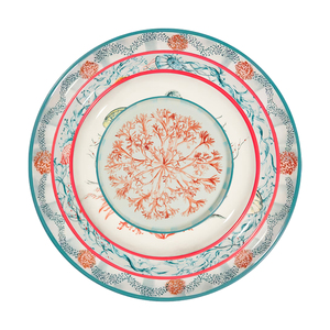 Juego de Vajilla de Porcelana Fina con Diseño de <span class=keywords><strong>Coral</strong></span> Marino, Plato Decorativo de Cerámica Costera, Taza de Café y Tazón de Porcelana Marina para Hotel y Restaurante - Product Image 6