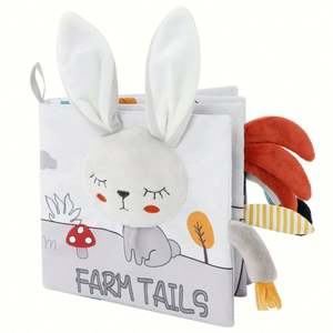 Livres doux au toucher pour bébés de 6 mois et plus, jouets sensoriels d'apprentissage précoce - Product Image 1