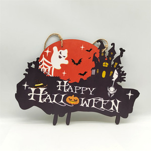 Decoración de madera de Halloween, colgante de fiesta artesanal de madera, colgante de una pieza personalizado - Product Image 5